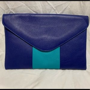 J. CREW Center Stripe Envelope Clutch Shoulder Bag *NEW!*